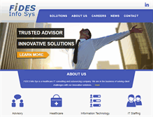 Tablet Screenshot of fidesinfosys.com
